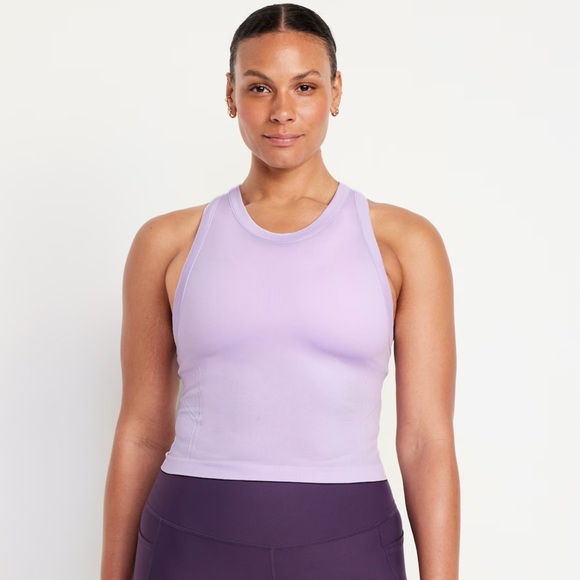Old Navy Other - NWOT - Old Navy - Seamless Crop Performance Tank Top - Lavendar - Size L